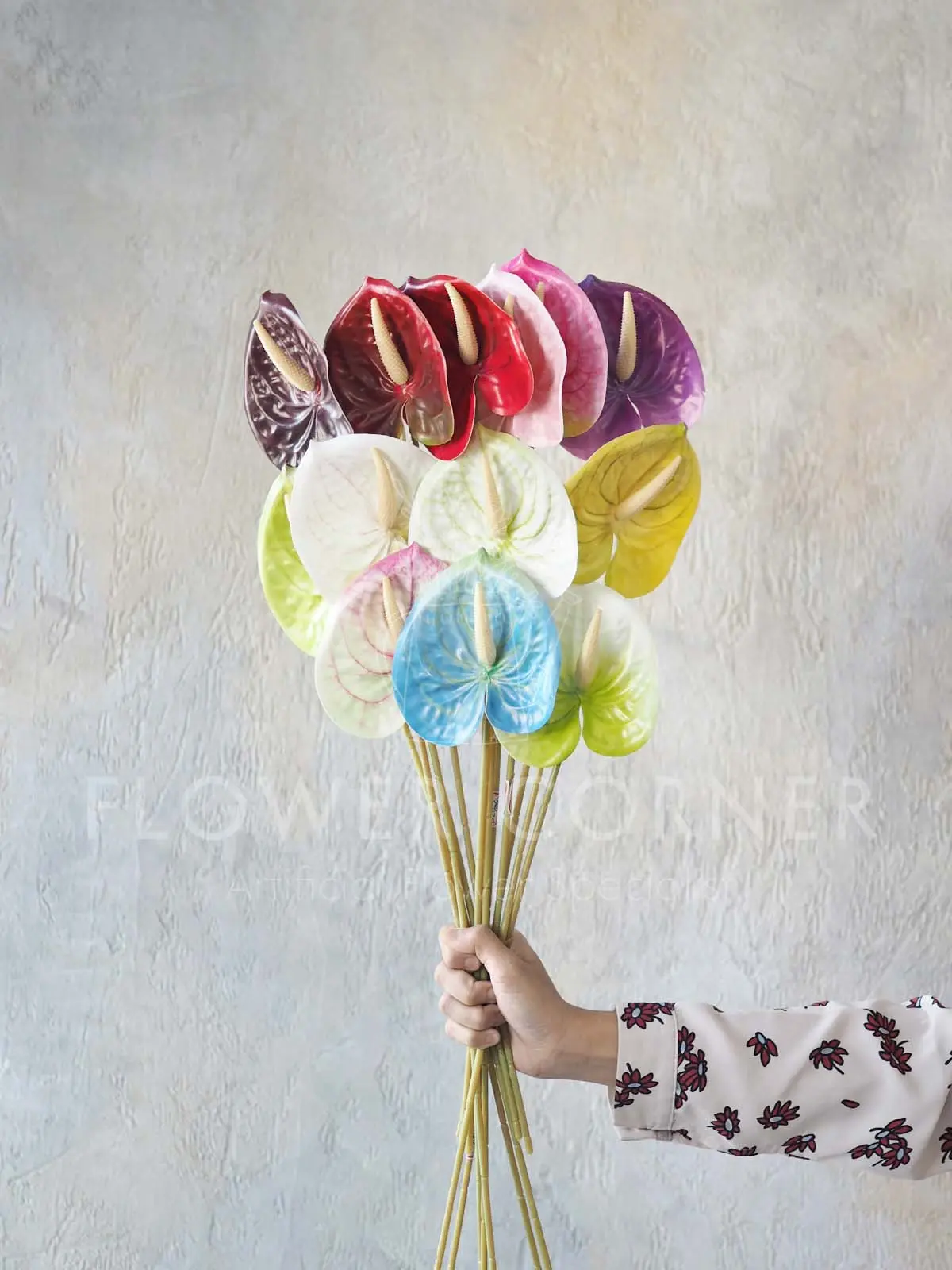 Bunga Artificial Anthurium 1 Tangkai Affordable (B24060)