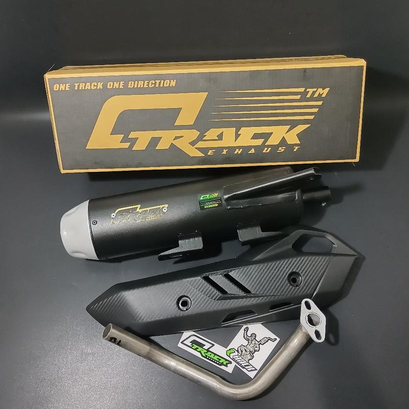 Product Introduction of knalpot standar racing copy tzm matic original OTRACK exhaust fullsistem beat scoppy nmax aerox pcx 1
