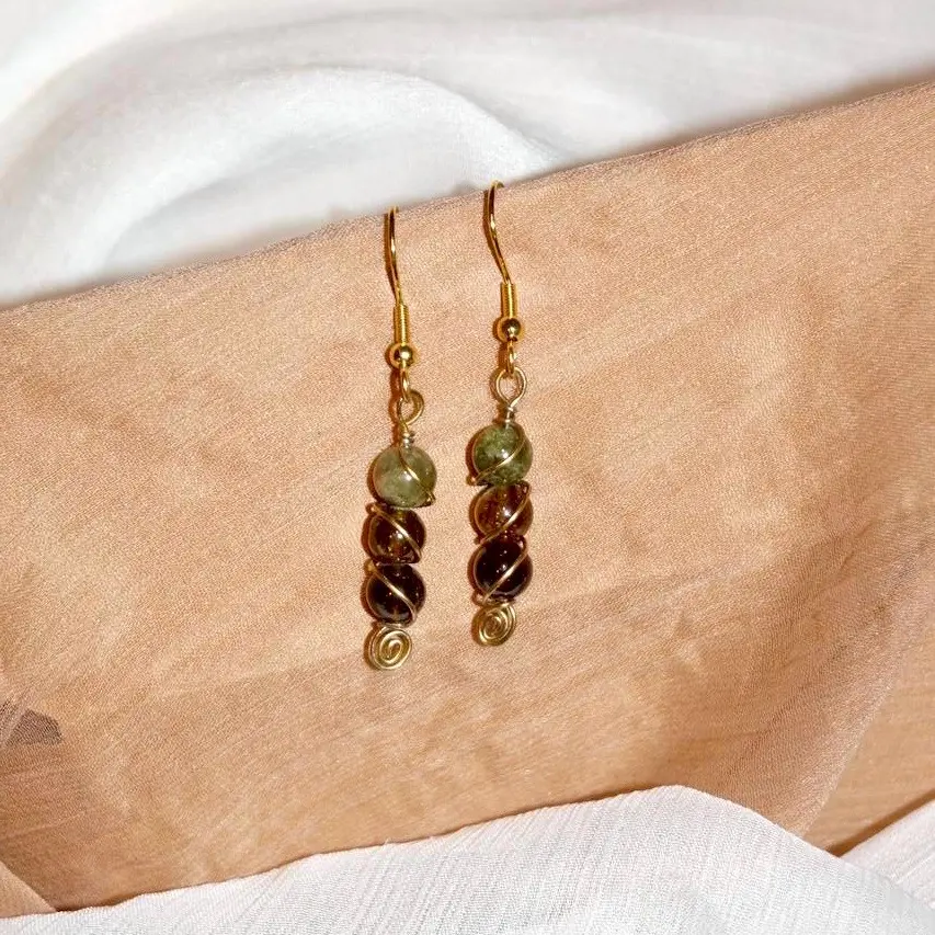 Cassia crystal drop earrings