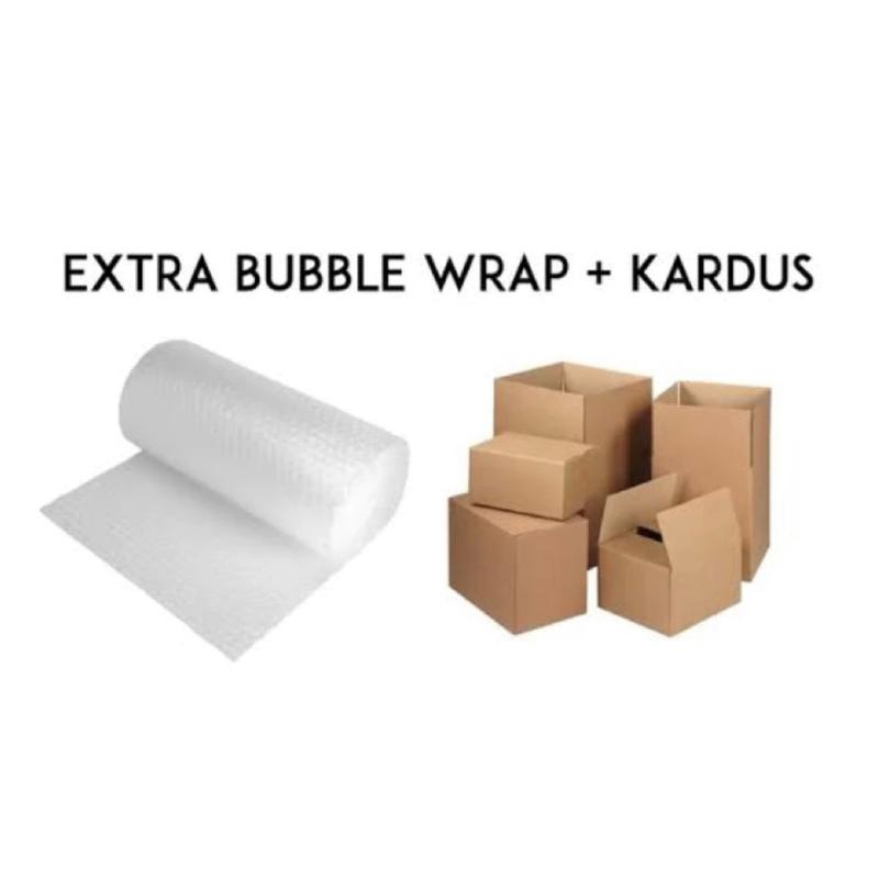 extra bubble wrap dan dus agar aman dalam packing 0