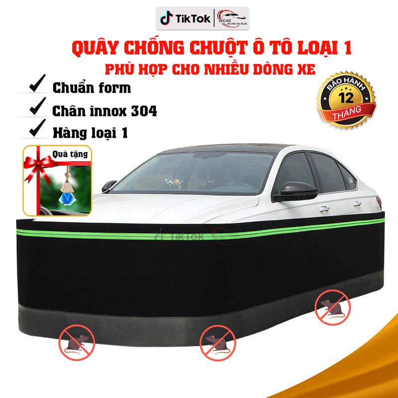(TẶNG TINH DẦU TREO XE) Quây chống chuột xe ô tô, lưới vây chống chuột oto đứng form cho xe 4 đến 7 chỗ và bán tải, chống chuột xe hơi cao cấp