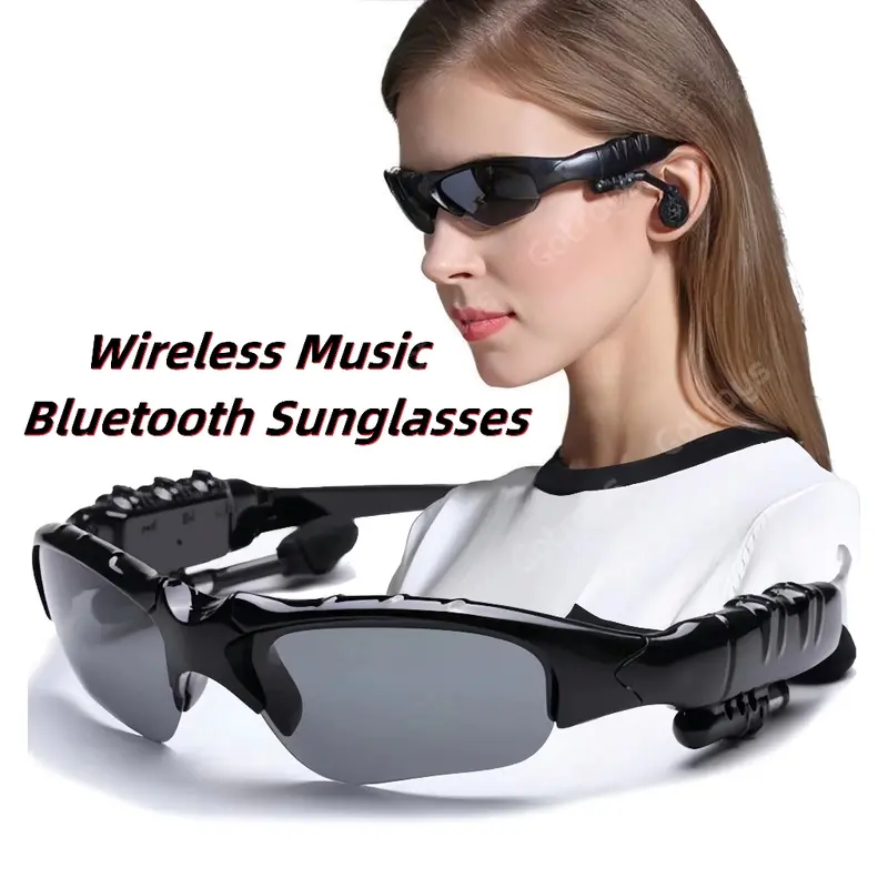 Smart Glasses Wireless Bluetooth 5.0 Sunglasses Running Outdoor Kacamata Hitam Pria Anti Radiasi UV 0