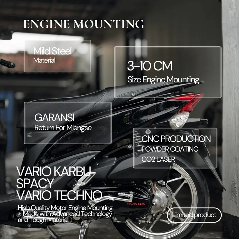 Engine Mounting Vario Karbu/Techno/Spacy 1