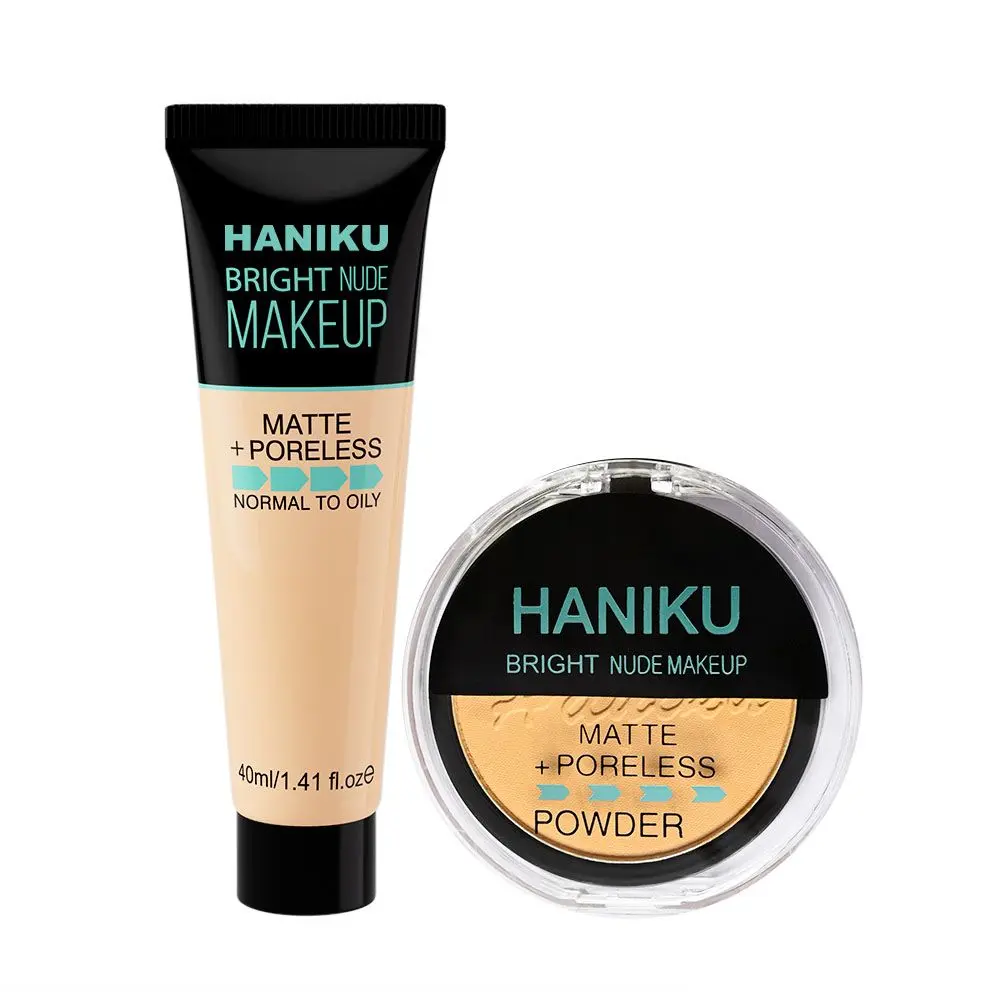 HANIKU Matte Bright Nude MakeUp Poreless 2in1 BPOM