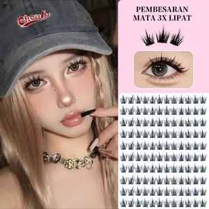 LGNIS Bulu Mata Palsu  Mata Komik Alami yang Dicangkokkan Bulu Mata Palsu Bervolume Alami + Lem Bulu Mata  Eyelash Bulumata  Extension