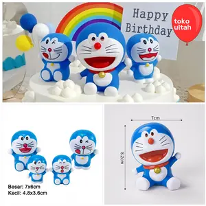 Topper Kue Mainan Doraemon untuk Hiasan Dekorasi Cake Ulang Tahun Anak Karakter