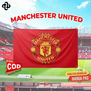 BENDERA MANCHESTER UNITED FULL PRINTING UKURAN 90X60cm