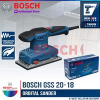 Gambar BOSCH Mesin Amplas Kayu GSS 20-18 Orbital Sander 200 Watt Motor 200W Getaran Rendah Desain Ergonomis & Anti-Selip dari Bosch Tools Authorized BTS Kota Bogor 1 Tokopedia