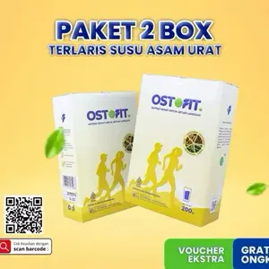 Ostofit Susu Herbal Original 2 Box Untuk Tulang Sendi Asam Urat Rematik Dairy Etawa