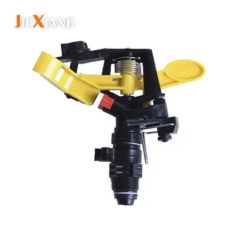 Sprinkler Tembak Putar Taman/Kebun 1/2 Inci Impact Black-Yellow PVC dengan Jarak Semprot 6-13 Meter 5