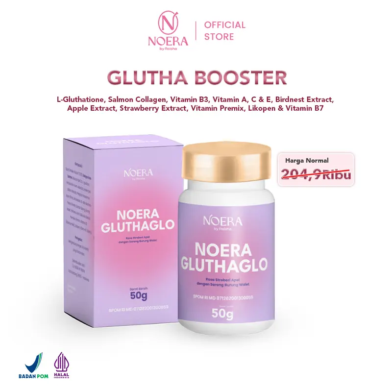 [BEAUTYVAGANZA] Triple Whitening l Paket 2 Glow Me Skin + 1 Glutha Booster 4