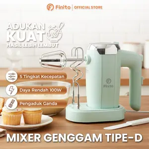 Mixer Genggam Tatakan Finito MX001D / Pengocok Telur Elektrik Multifungsi Bikin Kue