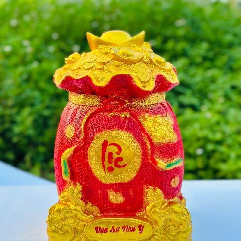 Heo đất Lợn đất HŨ TIỀN VÀNG tài lộc tiết kiệm | size ĐẠI | Ống tiết kiệm | decor | phong thủy | Kèm Ảnh thật Ống Heo Đựng Tiền ống heo tiết kiệm hình túi tiền