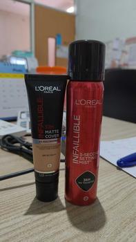 Product Review of [PAKET HEMAT] L'Oreal Paris Infallible 32H Matte Cover Foundation + Setting Spray from N**i H** 0