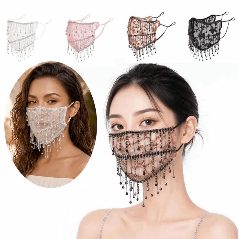 Thời trang Thoáng khí Mặt nạ Bling Kem chống nắng Mặt nạ che mặt dành cho nữ…