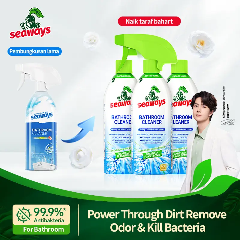Seaways Bathroom Spray Cleaner (500g) Toliet Bowl Cleaner Anti-Bacterial,Toilet,Cleaner Cement Stain Remover Glass Watermark Remover*