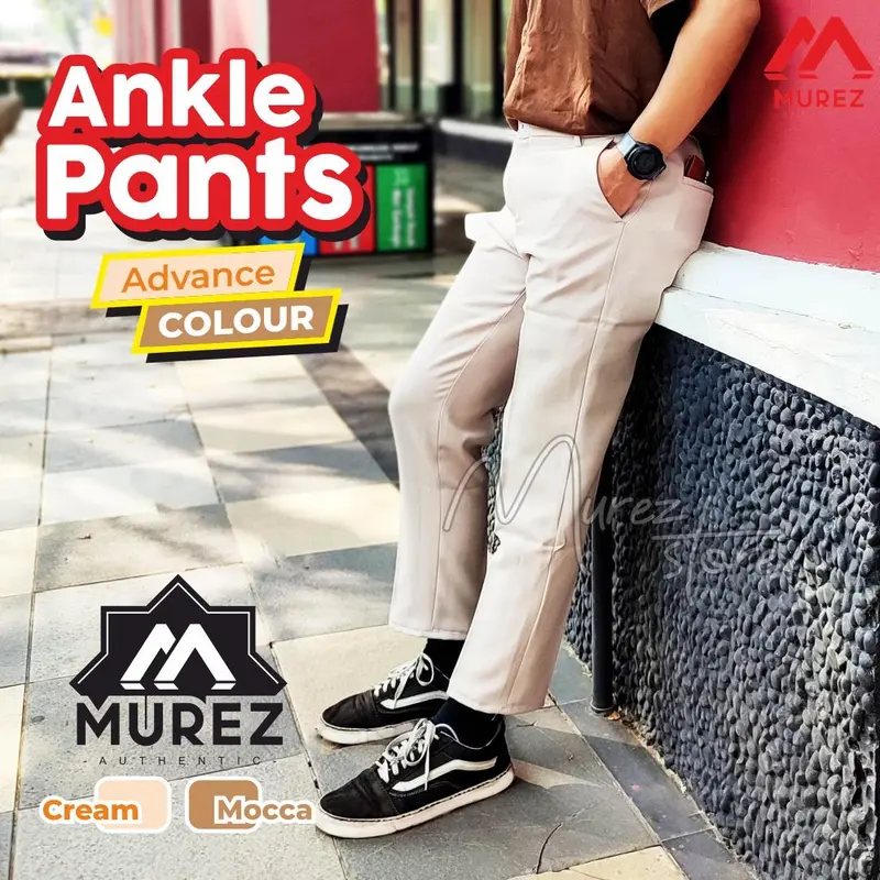 ANKLE PANTS PRIA / CELANA ANKLE PANTS PANJANG SLIMFIT PREMIUM BISA COD SIZE 27-38 Santai / Polos / Slim-fitting / Katun 0