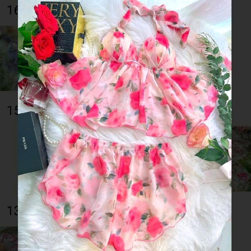 Đồ ngủ thiết kế REN THÊU MẪU MỚI,mút cúp dày nâng v1 siêu đẹp 9