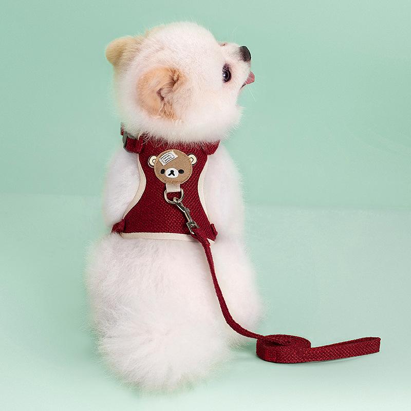 Product Introduction of Cute Pet Harness Leash Set for Small Mid Dogs Cat Walking Lead Chihuahua Bunny Vest Harness Poodle Collar Leash Dog Accessories 21