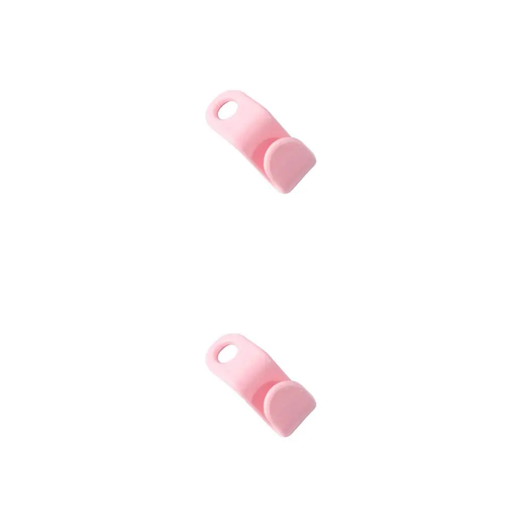 2 Set of Clothes Extendable Hanger Plastic Organzier Space-Saving Coat Multipurpose Connector Hooks Linking Hook Wardrobe Pink
