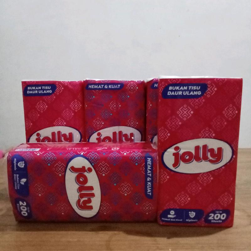 Tisu Jolly 200's paket murah (1 paket isi 5 pcs) 4