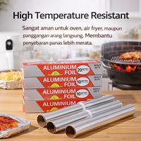 Gambar Aluminium Foil Roll Heavy Duty - Kertas Alumunium Tebal Tahan Panas untuk Baking, Grill, Air Fryer - 10M dari YILIN OFFICE STORE Kab. Tangerang 5 Tokopedia