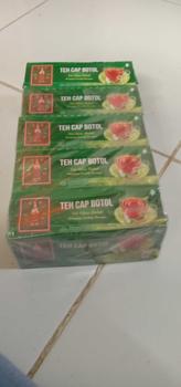 Product Review of Paket 5 box TEH CAP BOTOL teh celup teh hijau isi 25kantong Melati Tea kitslimy tubruk solo poci ichi tan from M**a F**l 1