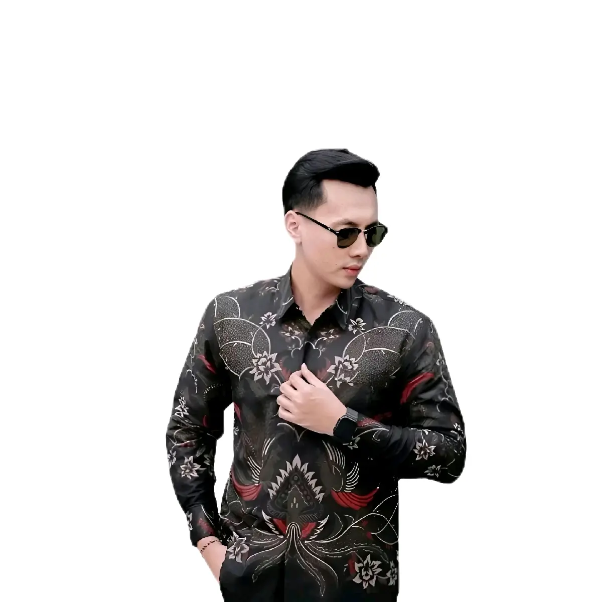 BATIK LENGAN PANJANG PRIA SULTAN ACARA FORMAL Pekalongan Mewah Katun Keren Nyaman Tangan