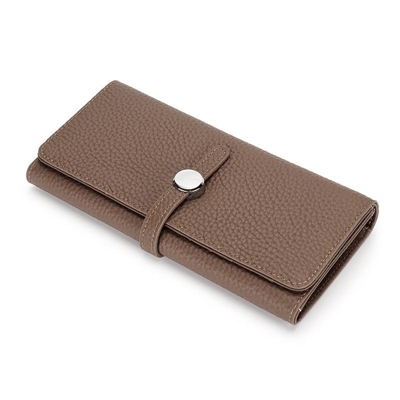 Sosialita Doogun Long Wallet Genuine Leather Dompet Kulit Asli Dompet Panjang Wanita Dompet HP