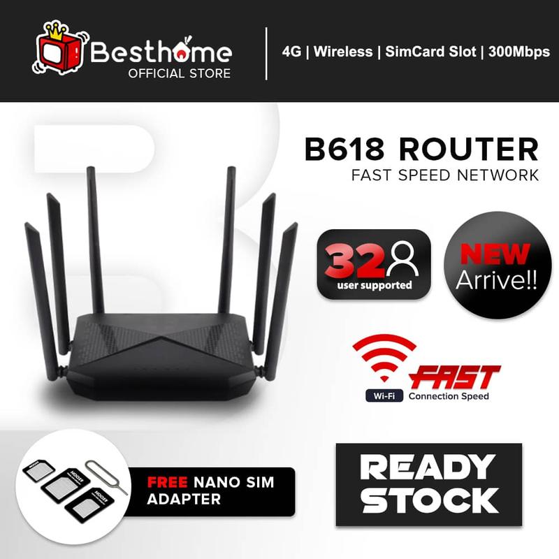 5 Year Warranty Malaysia Sim Card Router Modem Telco 4G B618 - TikTok ...