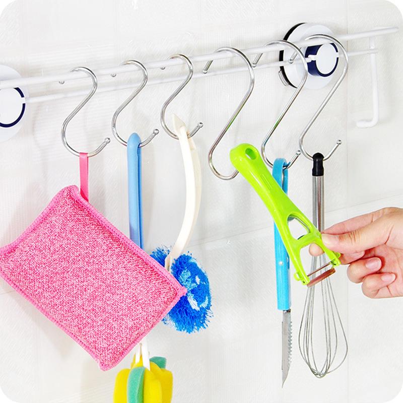 Móc treo quần áo, nhà bếp hình chữ S, móc treo chịu lực cao, móc kim loại thép không gỉ, móc chịu tải siêu nặng.