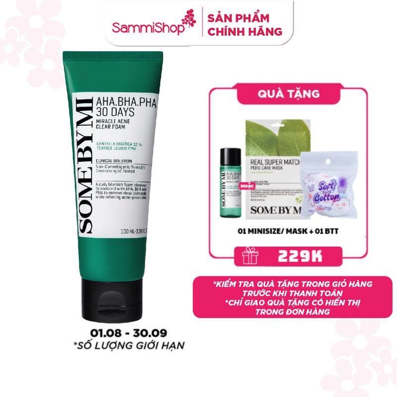 Some By Mi Sữa tắm AHA-BHA-PHA 30 Days Miracle Acne Clear Body Cleanser 400g