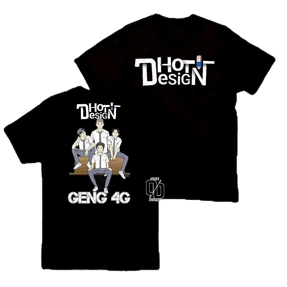 Baju Kaos Dhot Design Pria Dan Wanita T-Shirt Premium Geng 4G