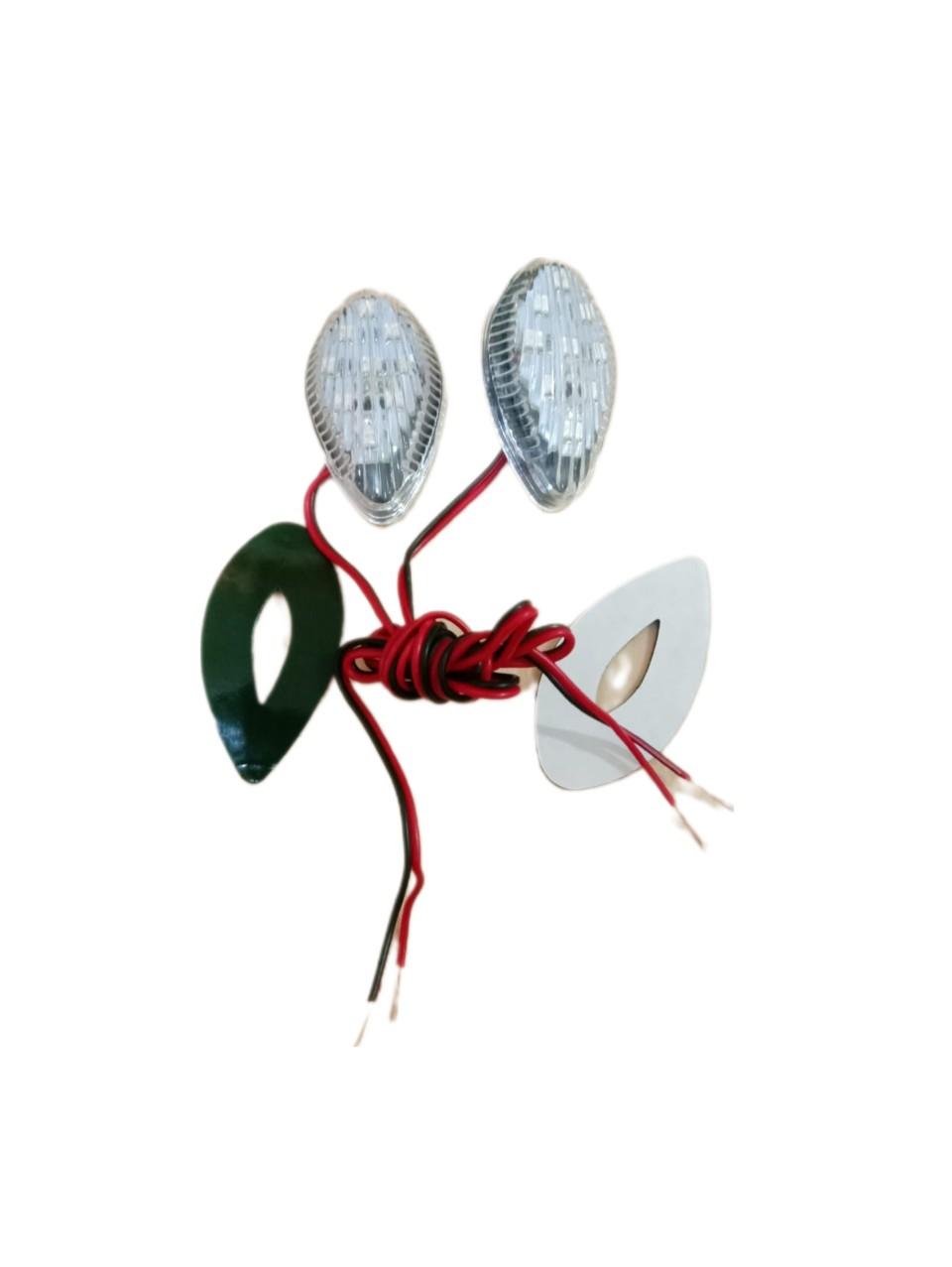 lampu sein tempel Led kecil Mini Oval Motorcycle