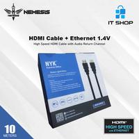 Gambar NYK Cable HDMI with Ethernet 1,4V - 10M dari ITShop Online Kota Malang 2 Tokopedia