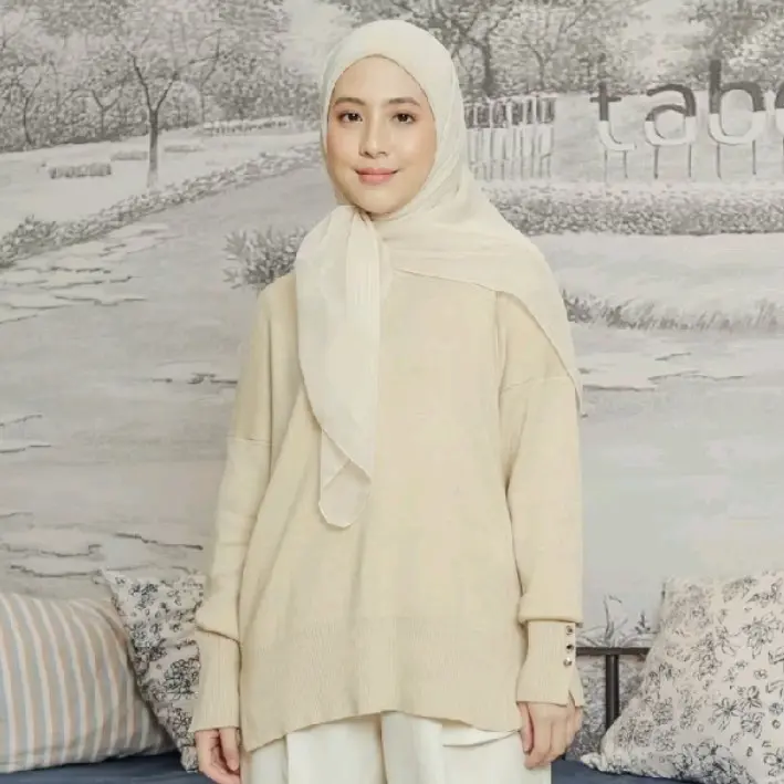 atasan baju blus rajut kancing tangan Sweater   Oversize Wanita Outer Panjang 0