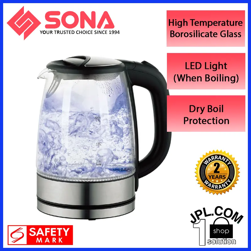 Sona 1.7L Glass Kettle SGK 5050