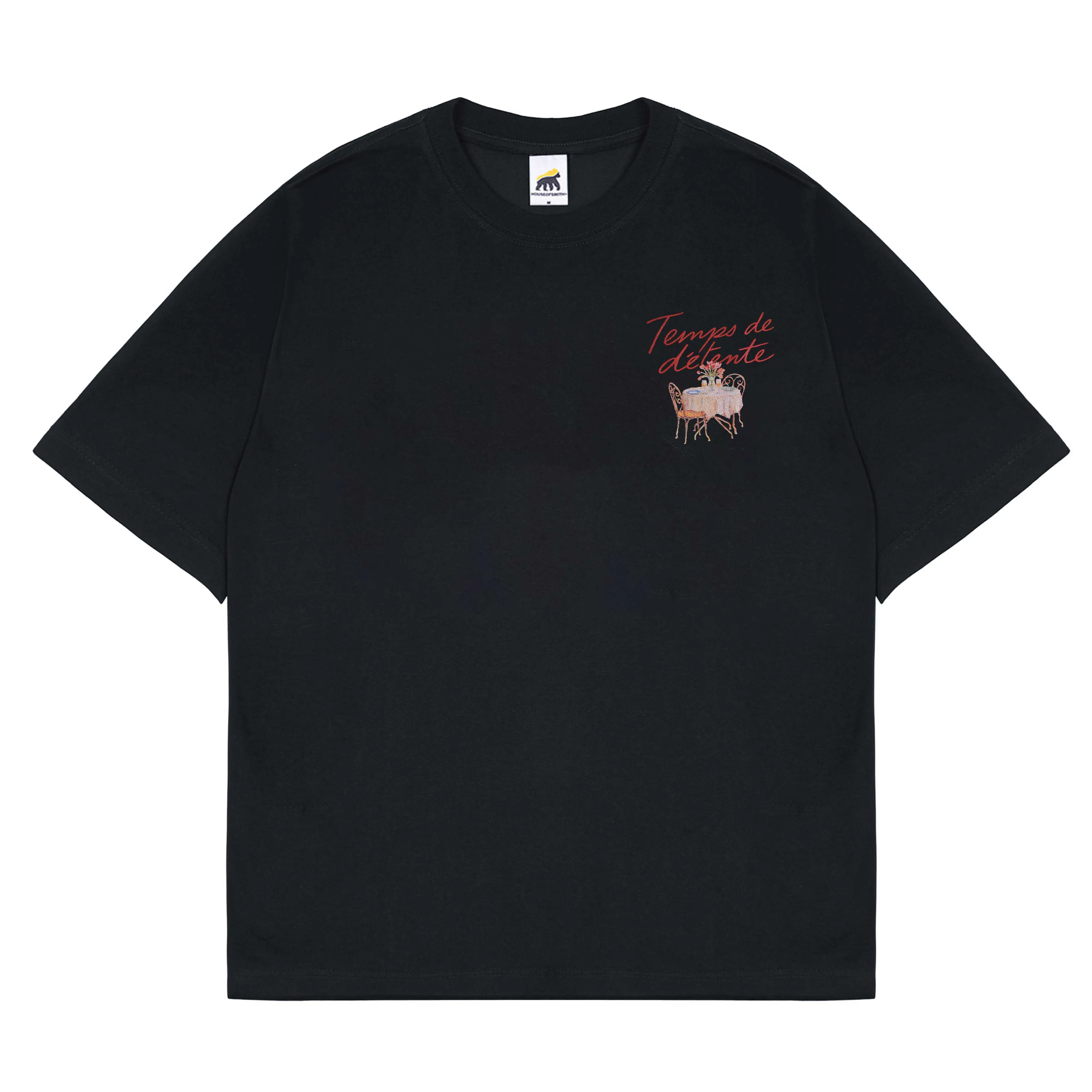 House of Smith Oversize T Shirt Temps Oversize Black Tshirt #2 - Kaos Oversize Pria