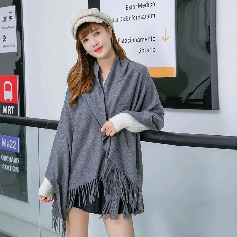 Syal Korea Cashmere Thin Immitation Fashion Winter Autumn Musim semi/pashmina/kerudung/hijab Selendang 5