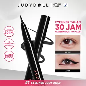 [NEW] Judydoll Ink Glider Intense Black Eyeliner - Eyeliner Hitam Waterproof Smudgeproof, Tahan Lama 30 Jam, Gampang untuk Pemula