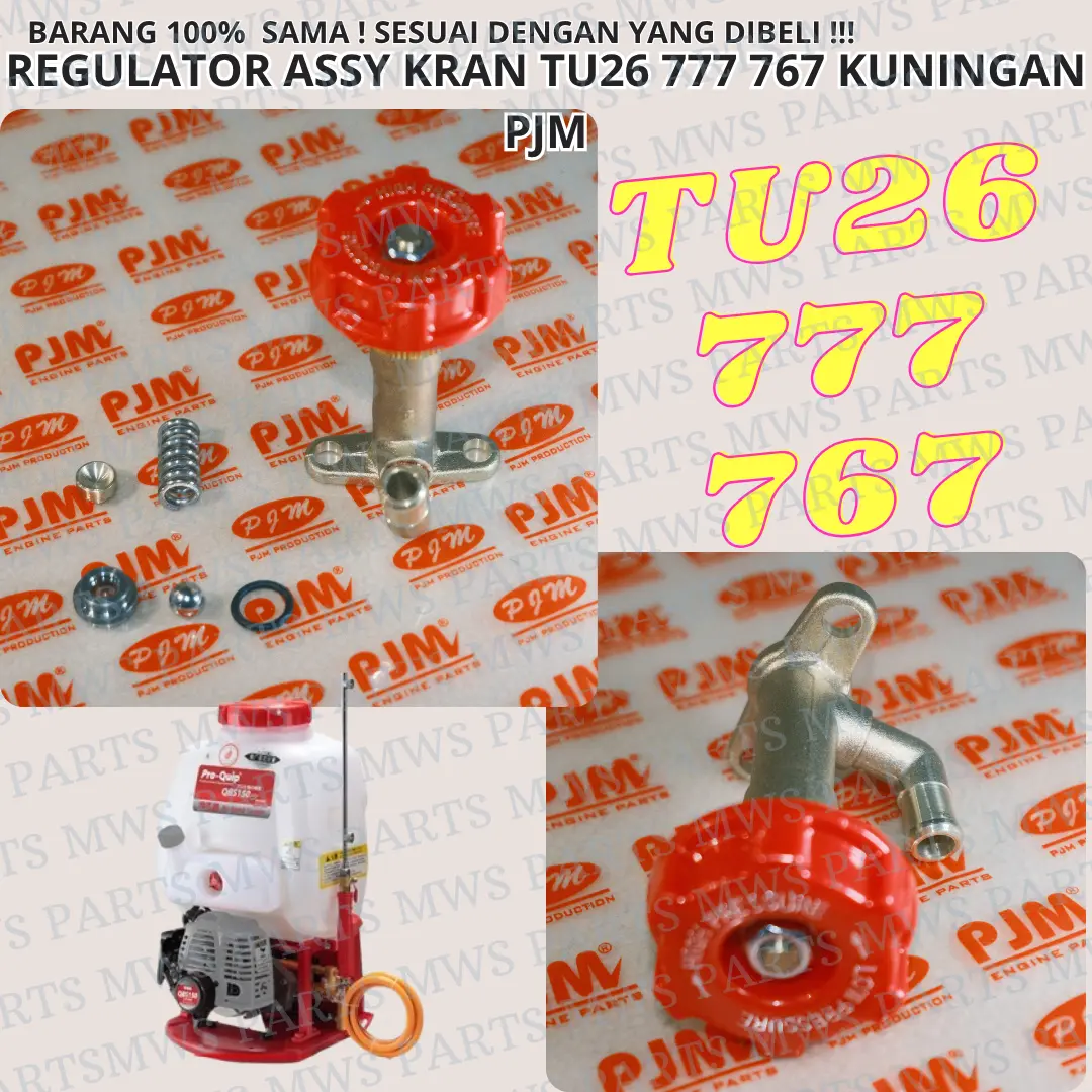 REGULATOR ASSY TU26 KERAN KRAN REGULATOR REGULATOL KUNINGAN MESIN MIST BLOWER SEMPROT HAMA TU26 777 767 KUNINGAN | PJM | TU26