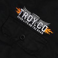 Gambar Troy Company Work Shirt Workwear Black Aviator Gorilla - Kemeja Kerja Workshirt Hitam WSD 3048 - M dari Troy Company Kab. Sleman 5 Tokopedia