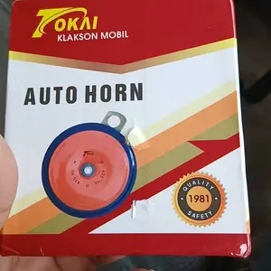 Klakson Disc Universal Mobil/Motor 12V 118dB Kuning/Merah/Biru 90mm Waterproof