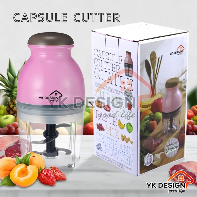 YK DESIGN YK-101 Blender / Penggiling daging sayur buah buah meat mincer chopper kapsul mini 4