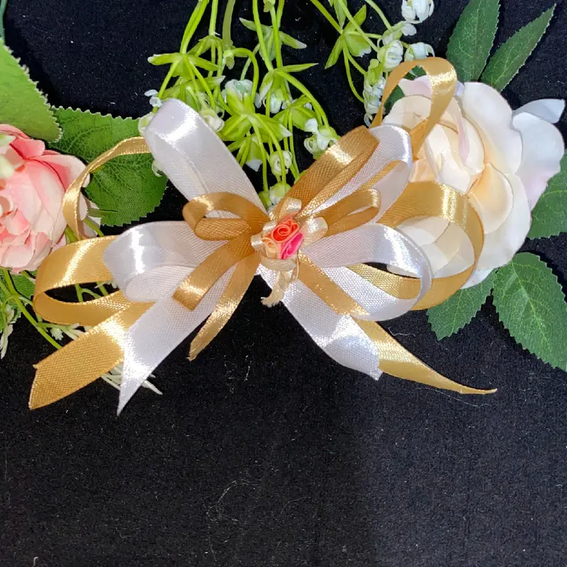 rangkaian bunga hantaran siap pakai bahan hiasan kotak mahar seserahan gift box hantaran/ seserahan (harga perlusin) 7