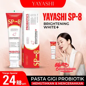 [COD] YAYASHI SP-8 Pasta Gigi Pemutih Probiotik Untuk Kesehatan Gigi Memutihkan Dan Mencerahkan Gigi Menghilangkan Noda dan Karang Pada Gigi Menyegarkan Napas Kesehatan Mulut AFF1