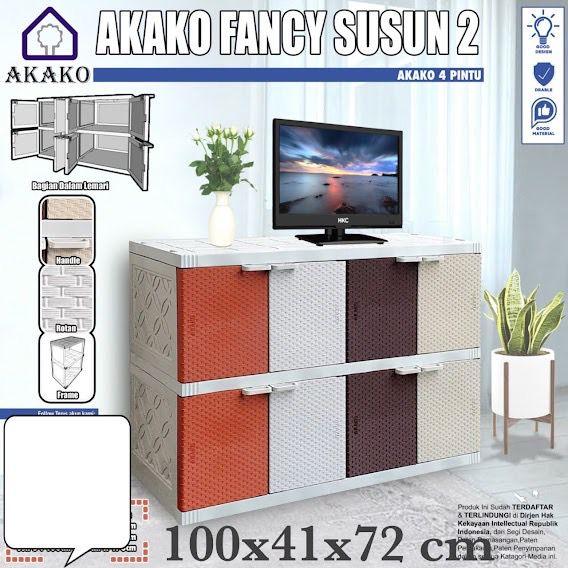 Lemari Plastik Akako 8 Pintu susun 2 Fancy Furniture Furniture Laci 0