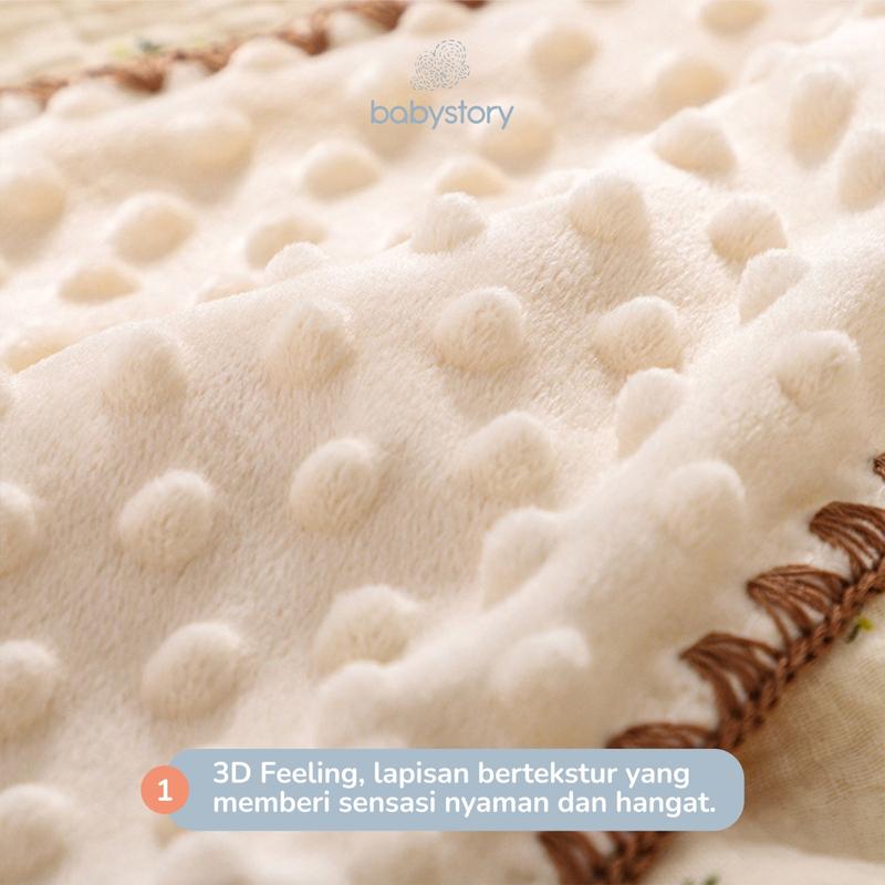 Selimut Bayi Newborn Bamboo Lembut Halus Nyaman Ukuran 100 x 100 cm 1