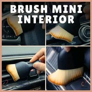 [1 Pcs] BISA COD Sikat Pembersih Interior Mobil Gagang Pendek Bahan Nylon Berkualitas