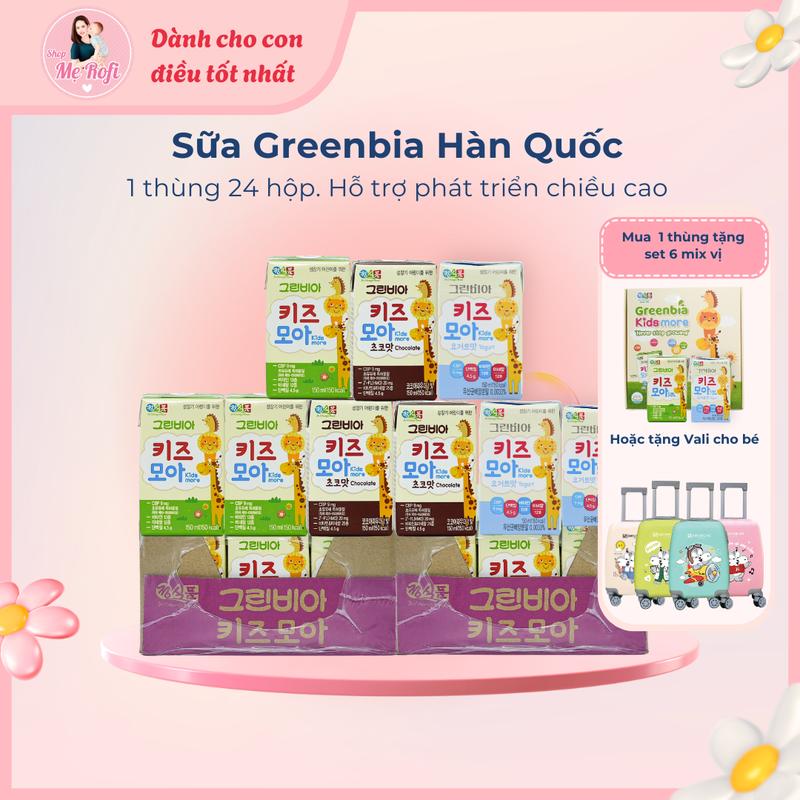 Sữa dinh dưỡng Greenbia Vani và Socola cho bé từ 1 tuổi trở lên sữa cao Hàn Quốc cho bé - Mẹ Rofi